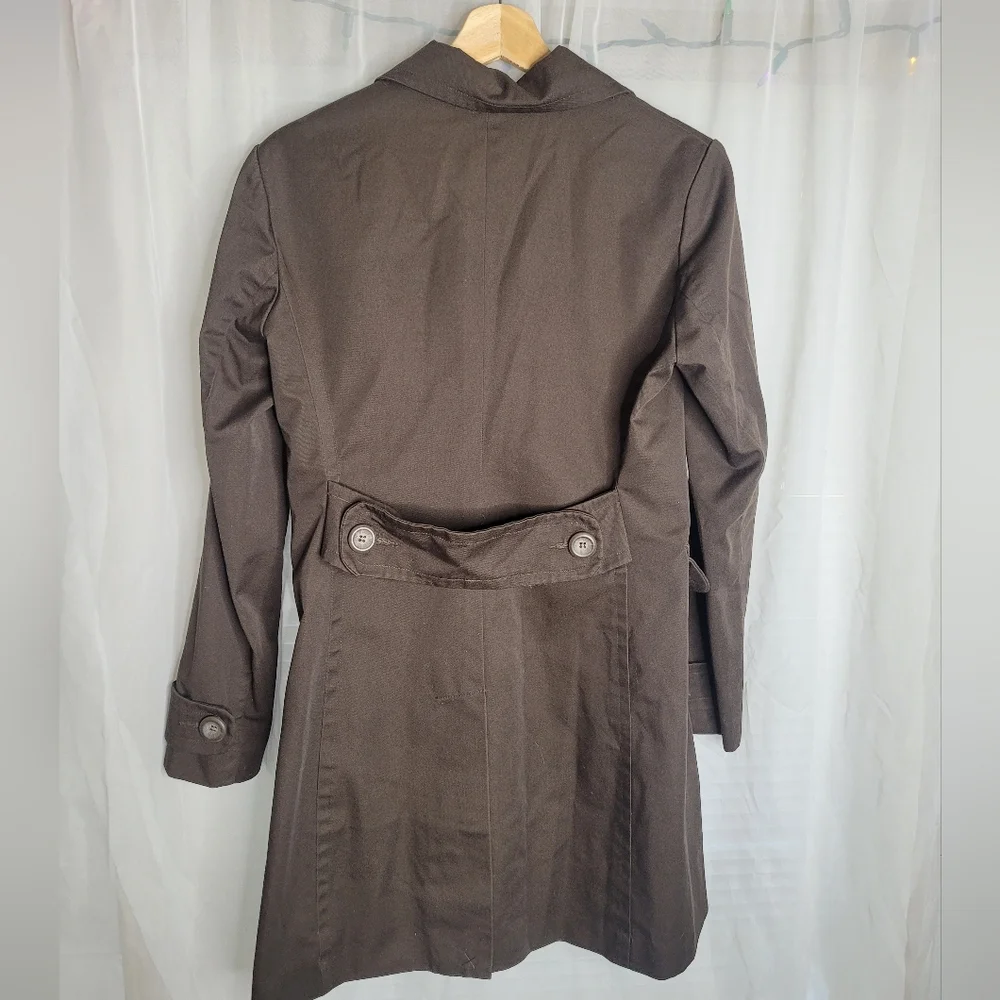 Urban Behavior Trench Coat Lightweight vintage Jacket womens large Brown